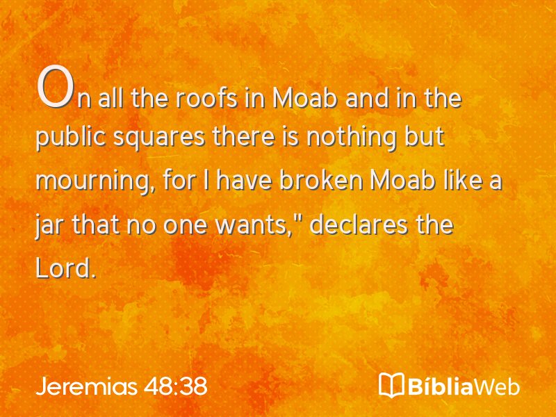 Jeremias 48:38 em imagem para compartilhar