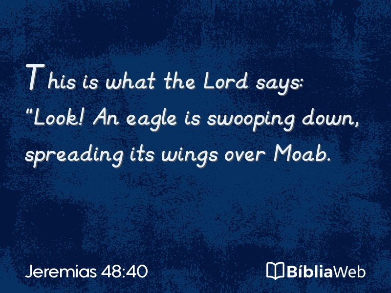 Jeremias 48:40 em imagem para compartilhar
