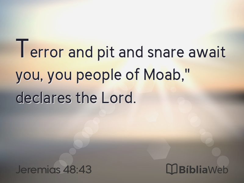 Jeremias 48:43 em imagem para compartilhar