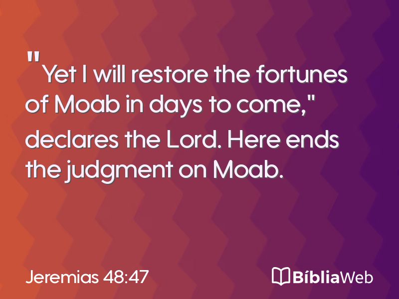 Jeremias 48:47 em imagem para compartilhar