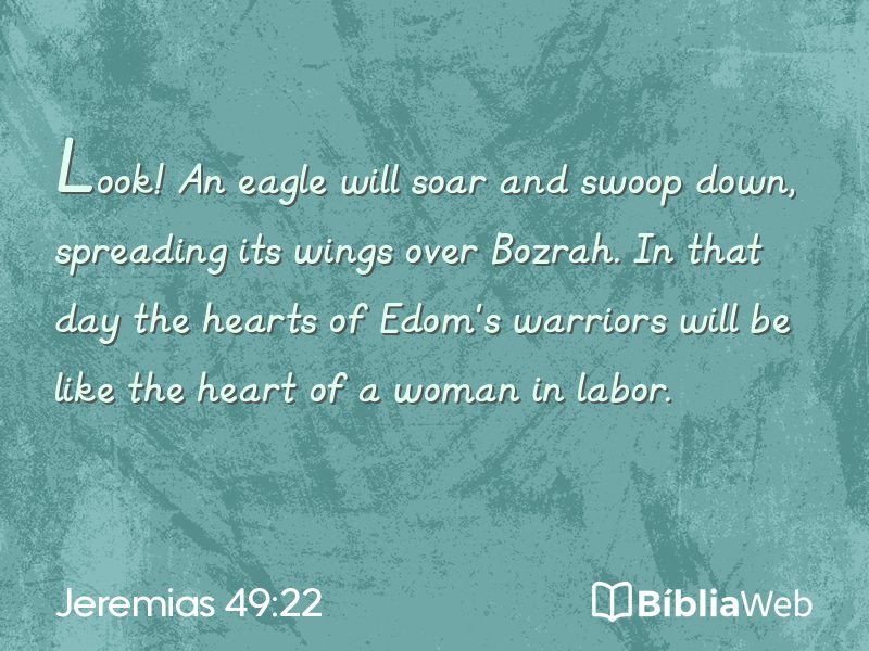 Jeremias 49:22 em imagem para compartilhar