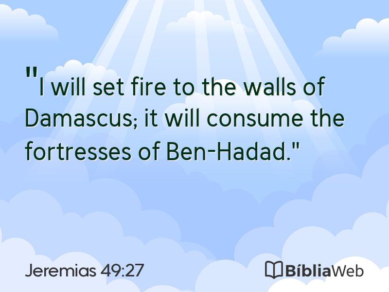 Jeremias 49:27 em imagem para compartilhar