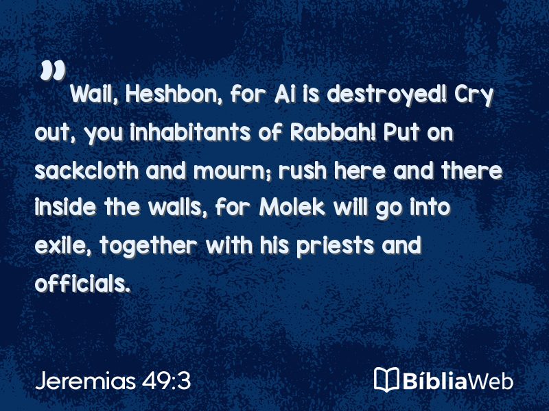 Jeremias 49:3 em imagem para compartilhar