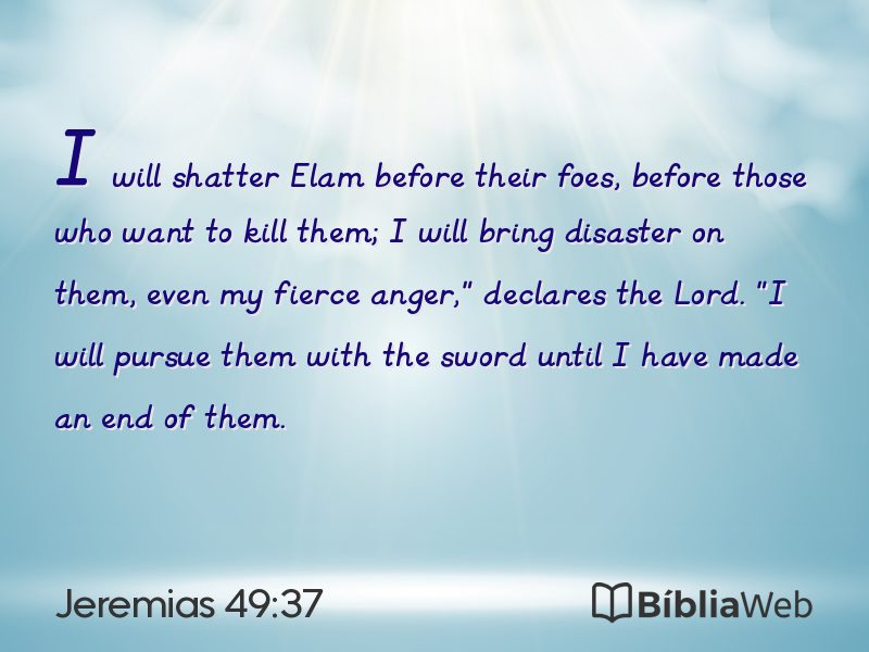 Jeremias 49:37 em imagem para compartilhar