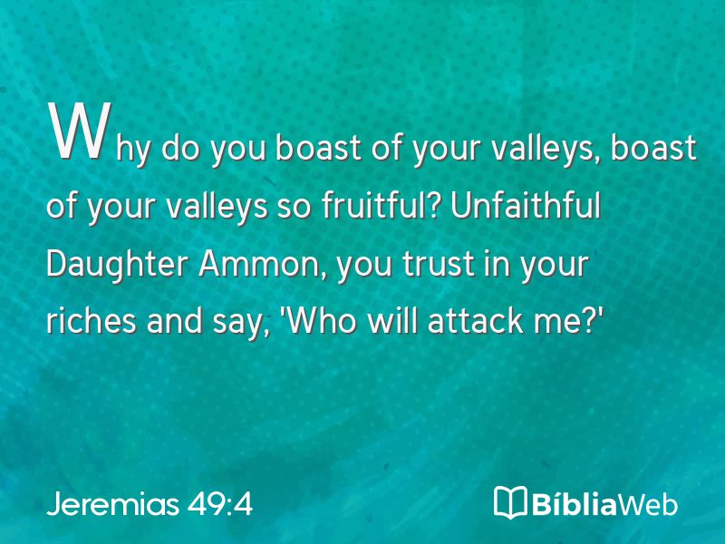 Jeremias 49:4 em imagem para compartilhar
