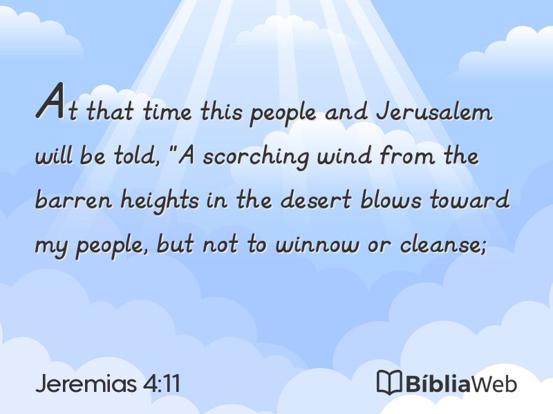 Jeremias 4:11 em imagem para compartilhar