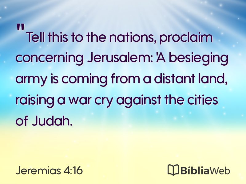 Jeremias 4:16 em imagem para compartilhar