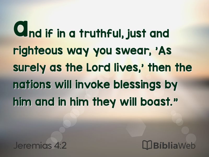 Jeremias 4:2 em imagem para compartilhar