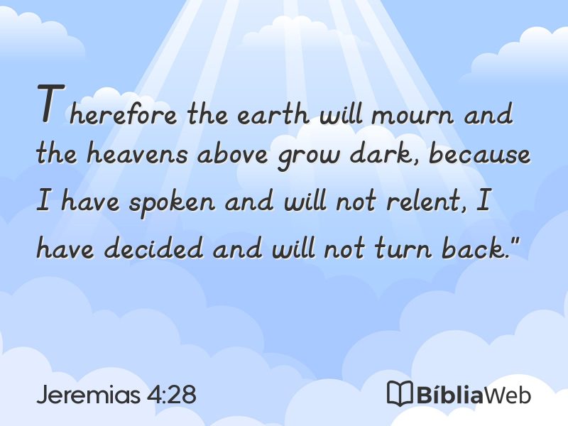 Jeremias 4:28 em imagem para compartilhar