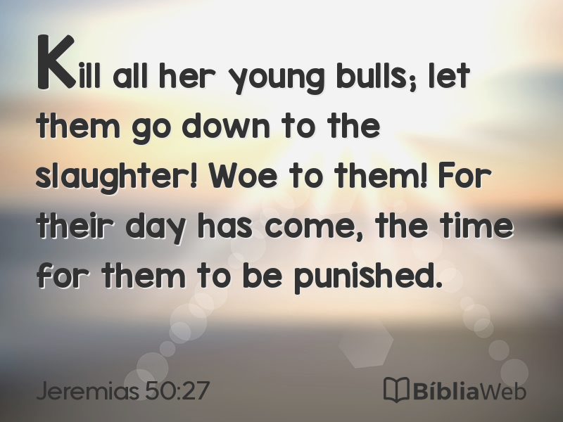 Jeremias 50:27 em imagem para compartilhar