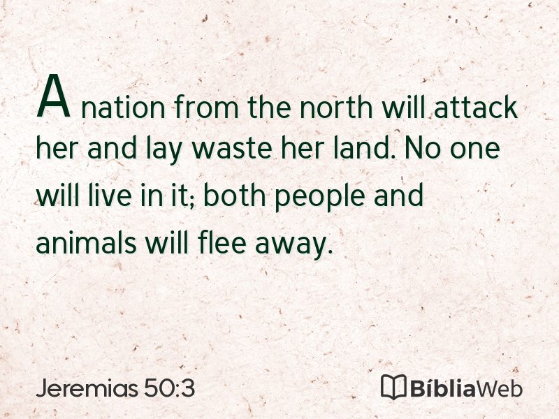 Jeremias 50:3 em imagem para compartilhar
