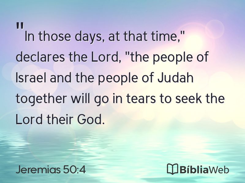 Jeremias 50:4 em imagem para compartilhar