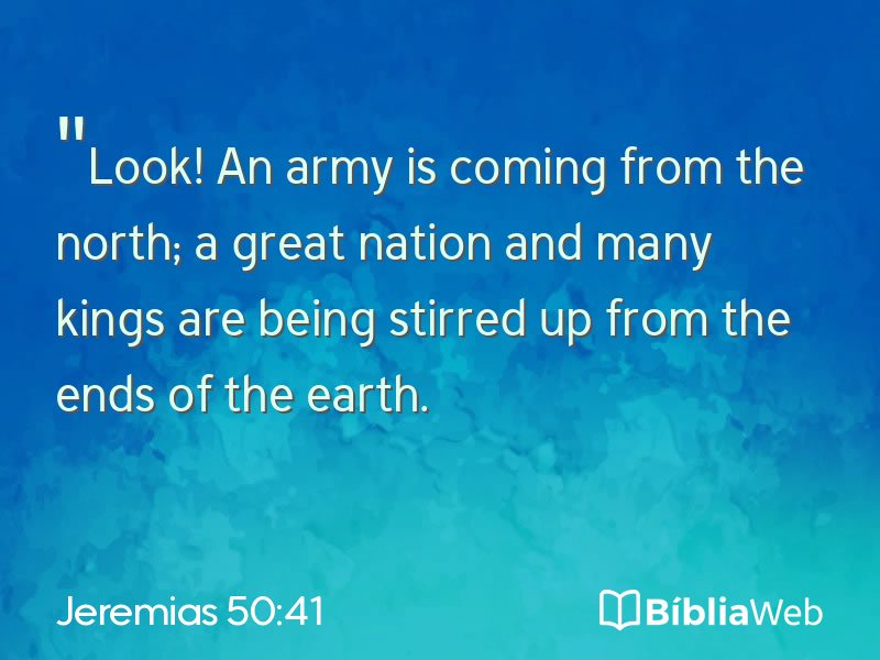 Jeremias 50:41 em imagem para compartilhar