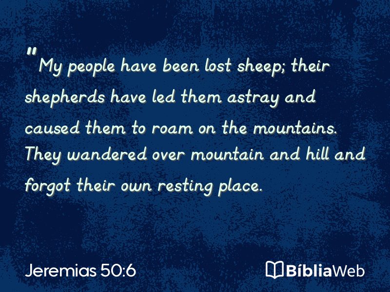 Jeremias 50:6 em imagem para compartilhar