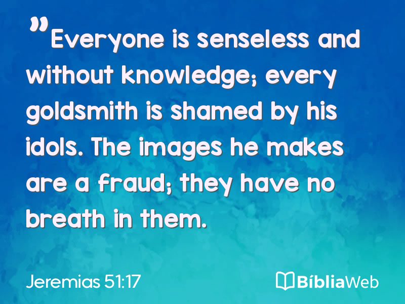 Jeremias 51:17 em imagem para compartilhar