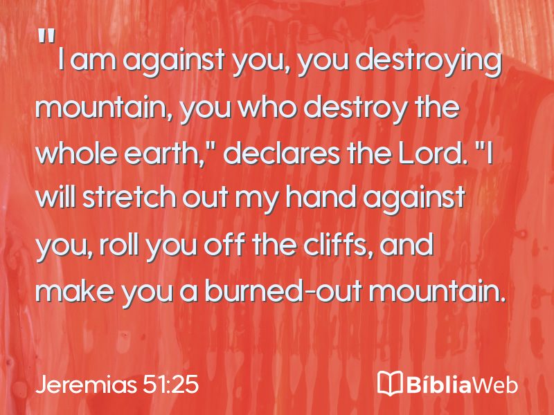 Jeremias 51:25 em imagem para compartilhar