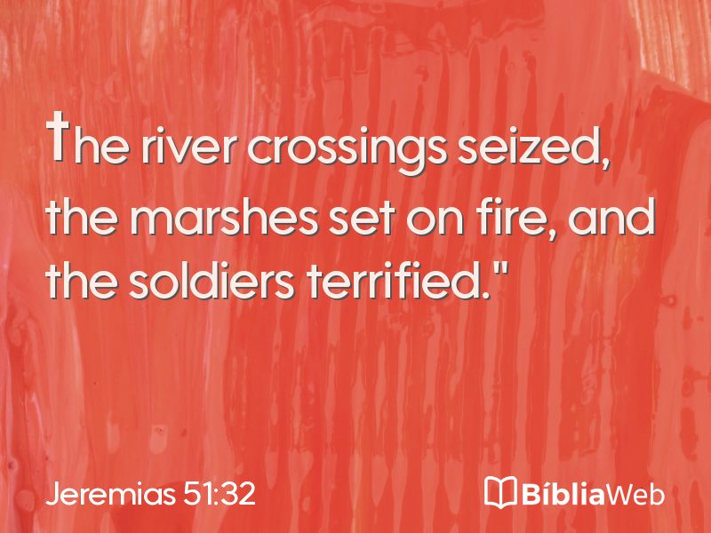 Jeremias 51:32 em imagem para compartilhar