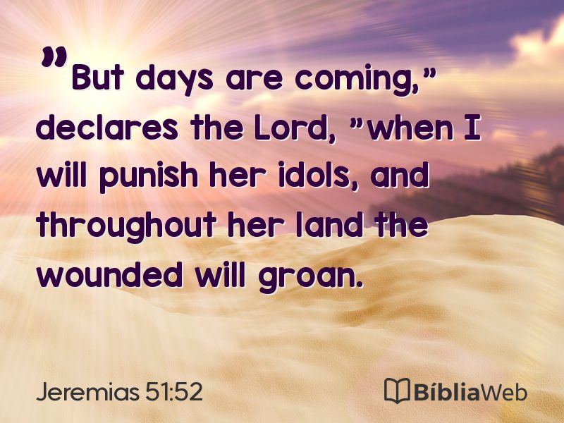 Jeremias 51:52 em imagem para compartilhar