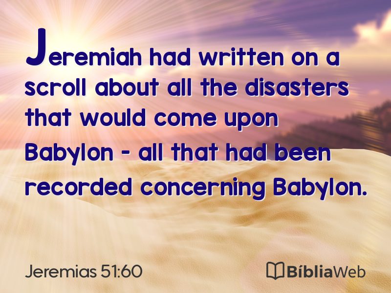 Jeremias 51:60 em imagem para compartilhar