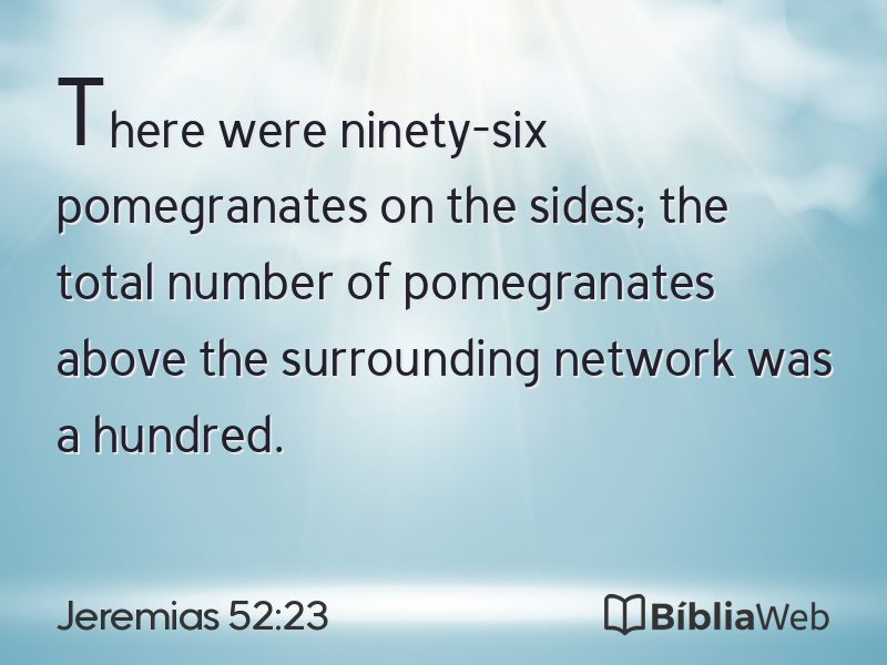 Jeremias 52:23 em imagem para compartilhar