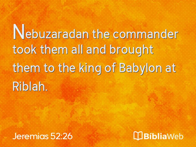 Jeremias 52:26 em imagem para compartilhar