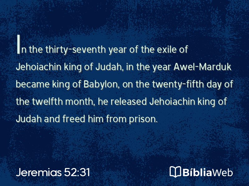 Jeremias 52:31 em imagem para compartilhar