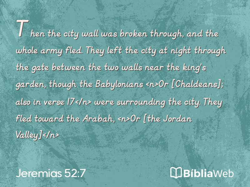 Jeremias 52:7 em imagem para compartilhar