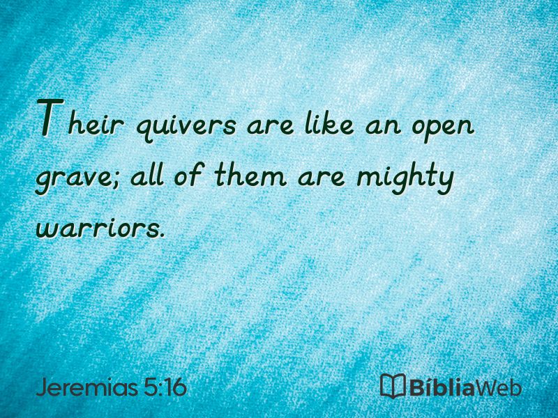 Jeremias 5:16 em imagem para compartilhar