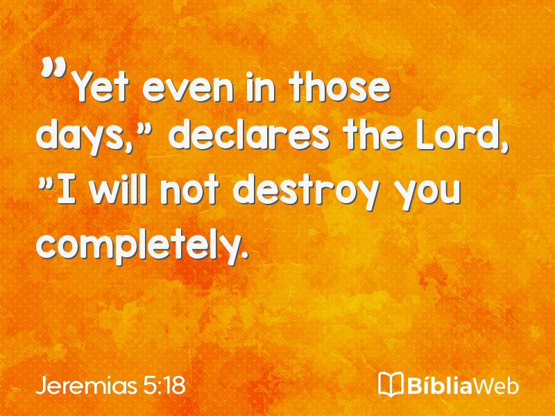 Jeremias 5:18 em imagem para compartilhar