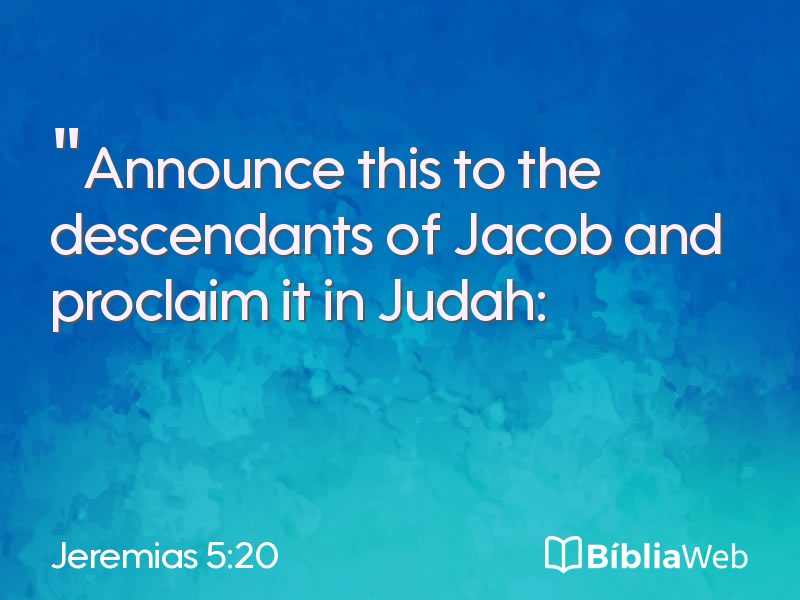 Jeremias 5:20 em imagem para compartilhar