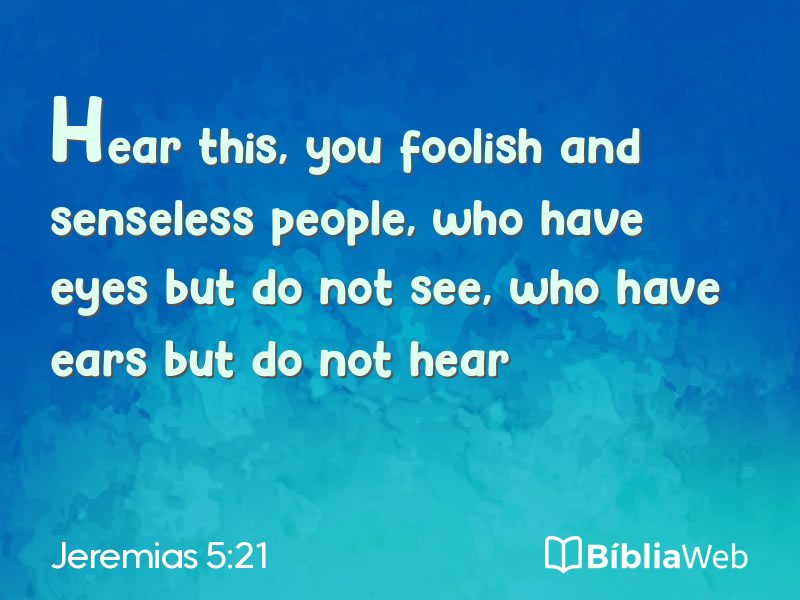 Jeremias 5:21 em imagem para compartilhar