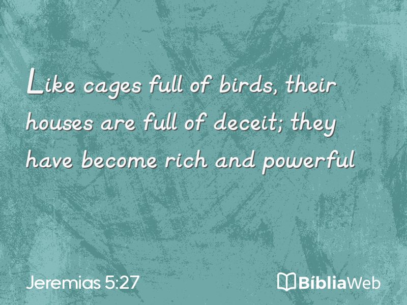Jeremias 5:27 em imagem para compartilhar