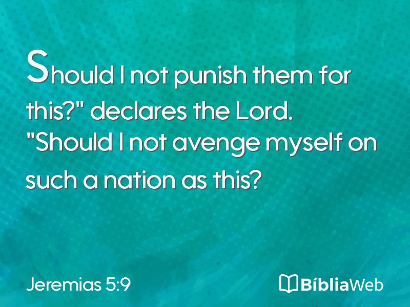 Jeremias 5:9 em imagem para compartilhar