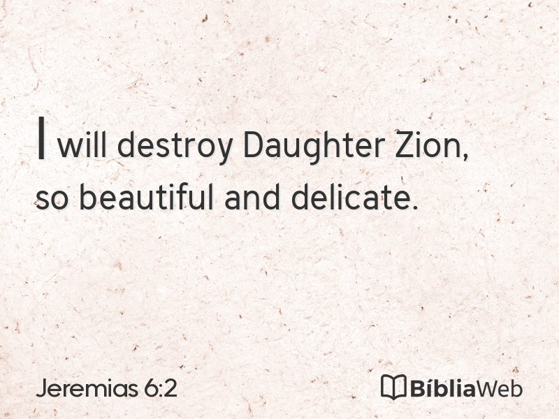 Jeremias 6:2 em imagem para compartilhar
