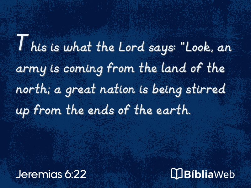 Jeremias 6:22 em imagem para compartilhar