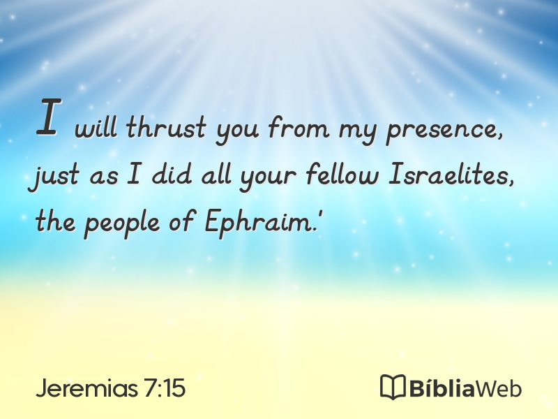Jeremias 7:15 em imagem para compartilhar