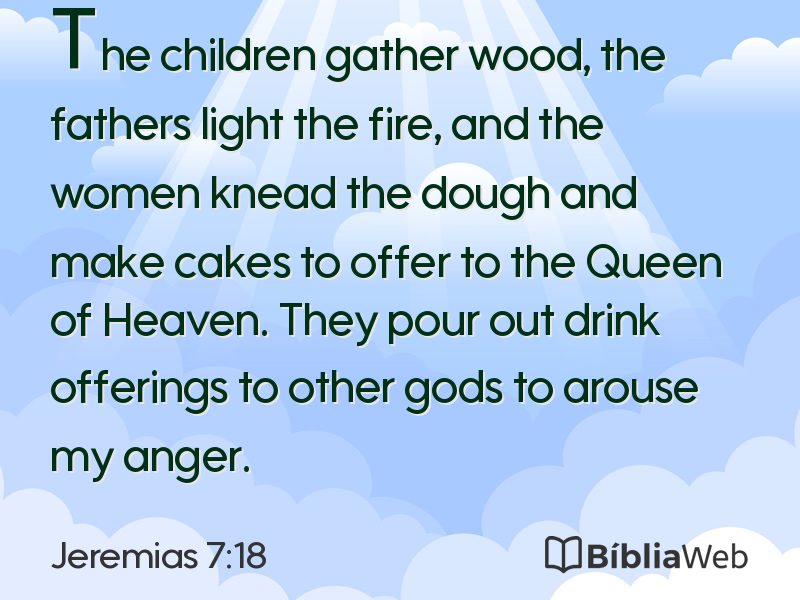 Jeremias 7:18 em imagem para compartilhar