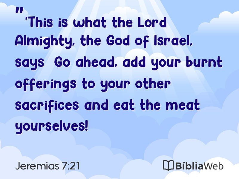 Jeremias 7:21 em imagem para compartilhar