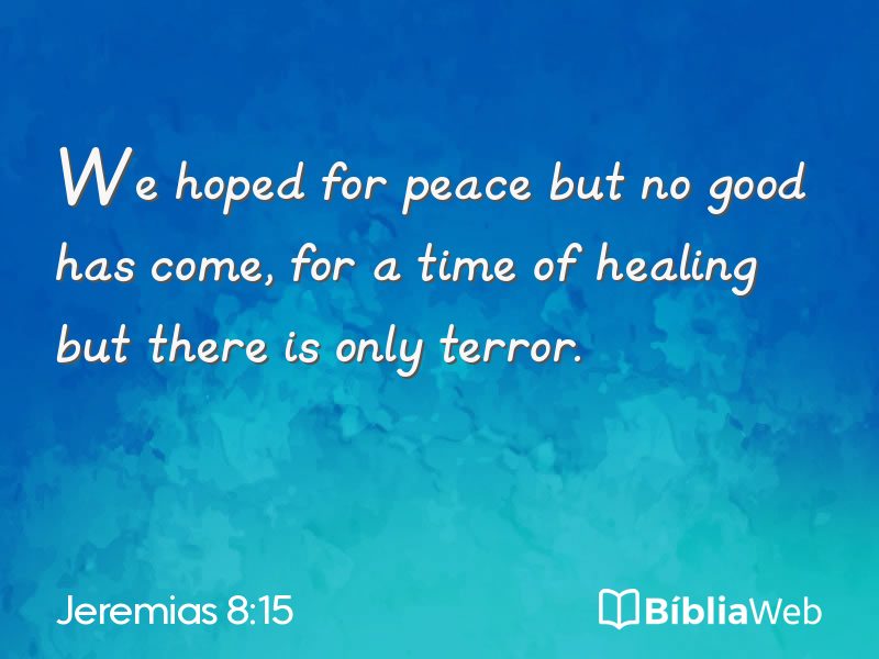 Jeremias 8:15 em imagem para compartilhar