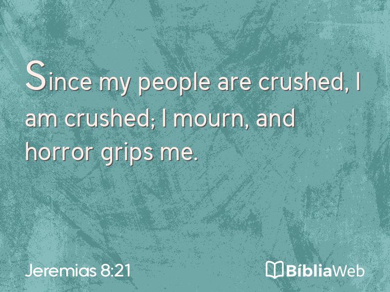 Jeremias 8:21 em imagem para compartilhar