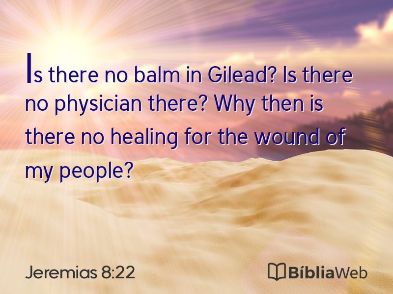 Jeremias 8:22 em imagem para compartilhar