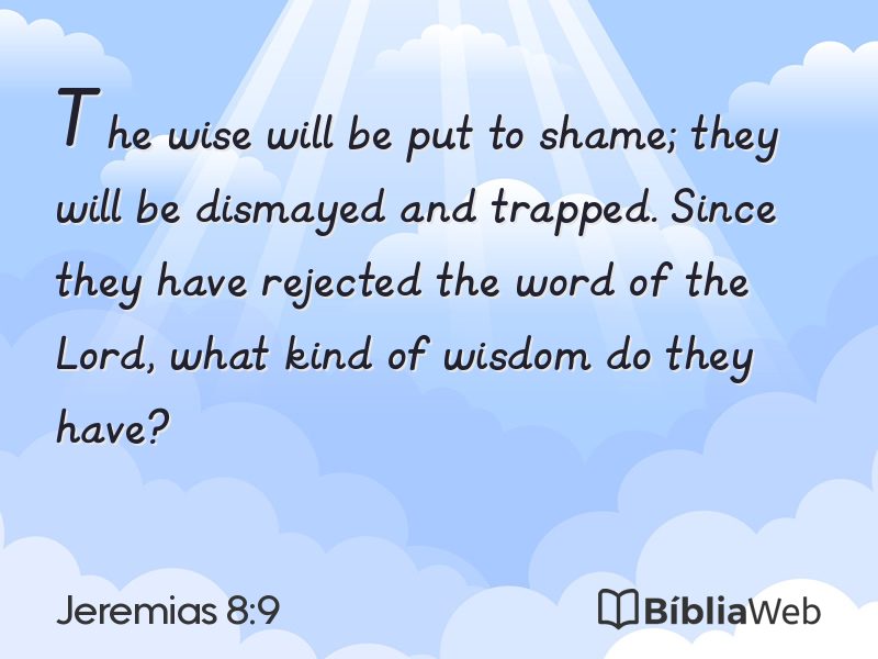 Jeremias 8:9 em imagem para compartilhar