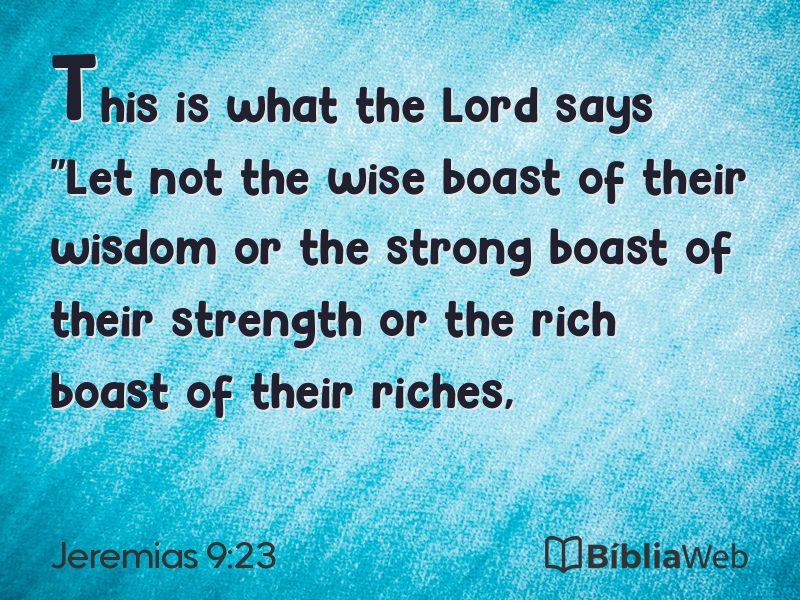Jeremias 9:23 em imagem para compartilhar