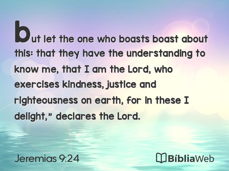 Jeremias 9:24 em imagem para compartilhar