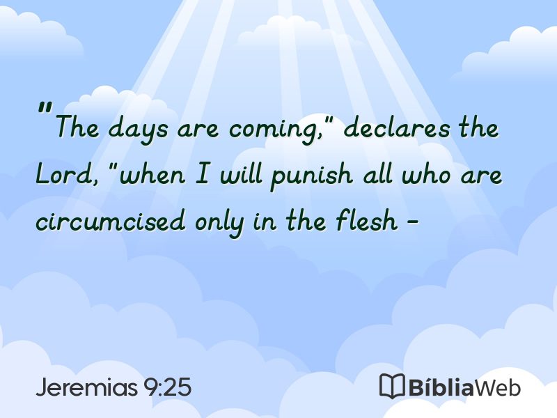 Jeremias 9:25 em imagem para compartilhar