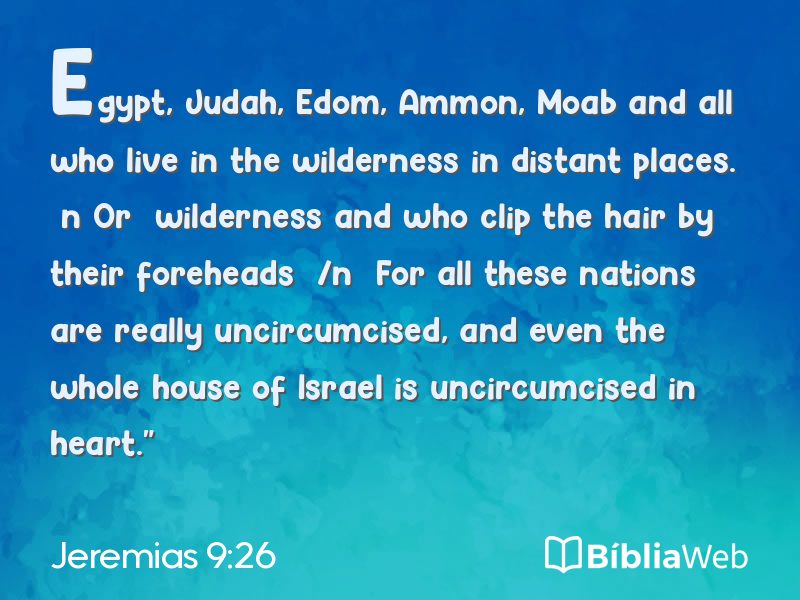 Jeremias 9:26 em imagem para compartilhar