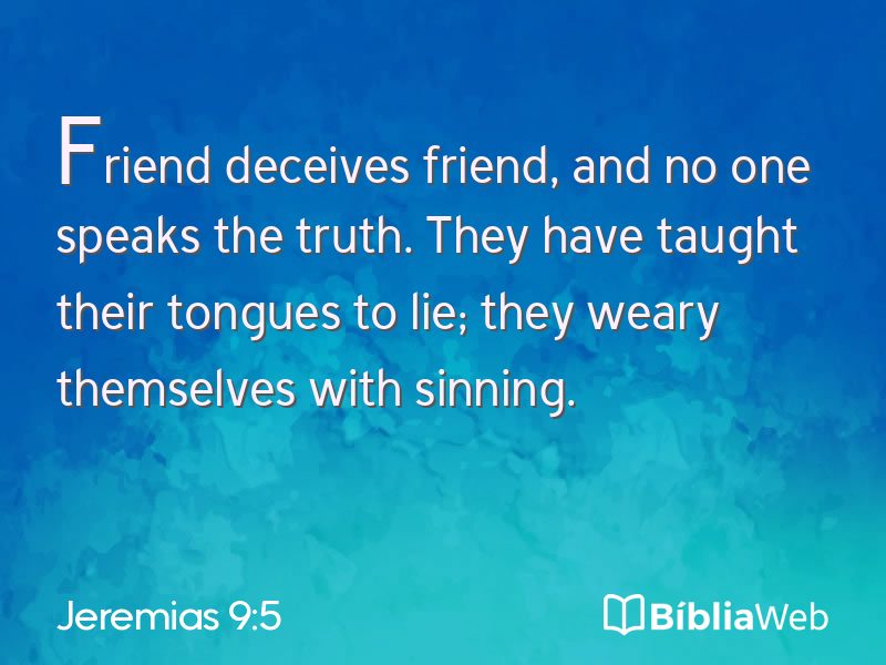Jeremias 9:5 em imagem para compartilhar