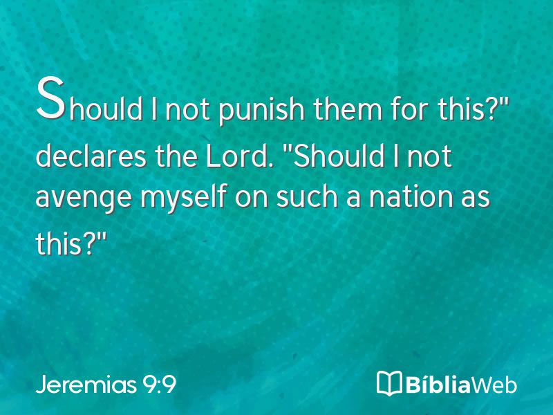 Jeremias 9:9 em imagem para compartilhar