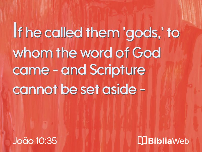 João 10:35 em imagem para compartilhar