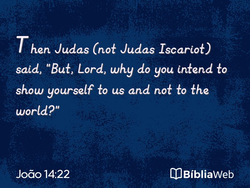 João 14:22 em imagem para compartilhar